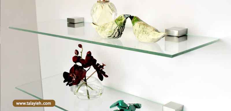 هر آنچه که باید درمورد مبلمان شیشه ای بدانید قفسه شناور شیشه ای