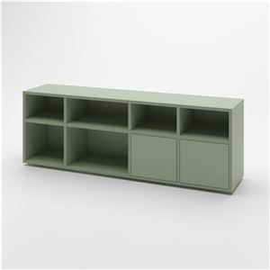 میز تلویزیون با جای دکور و کتابخانه