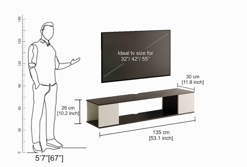 میز تلویزیون متوسط