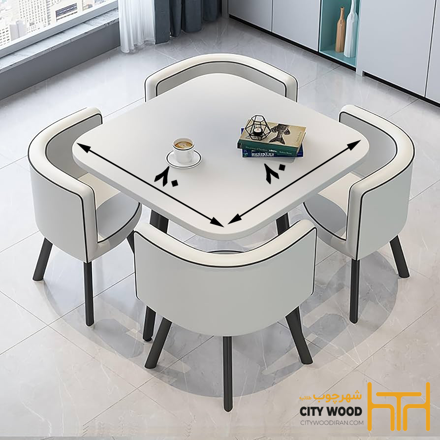 میز ناهارخوری کمجا؛ انتخابی هوشمند برای فضاهای کوچک ابعاد میز ناهارخوری کم جا