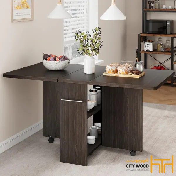 میز ناهارخوری کمجا؛ انتخابی هوشمند برای فضاهای کوچک میز ناهار خوری کم جا