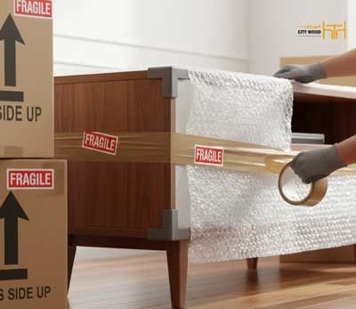 نصب و جابجایی میز تلویزیون چوبی: راهنمای امن حملونقل نکات جابه جایی