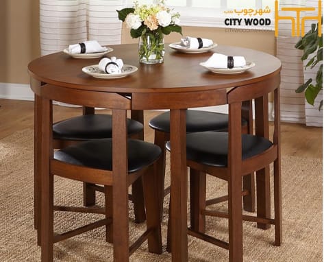 میز ناهارخوری کم جا مدل فندورا