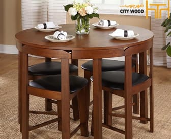 میز ناهارخوری کم جا مدل فندورا