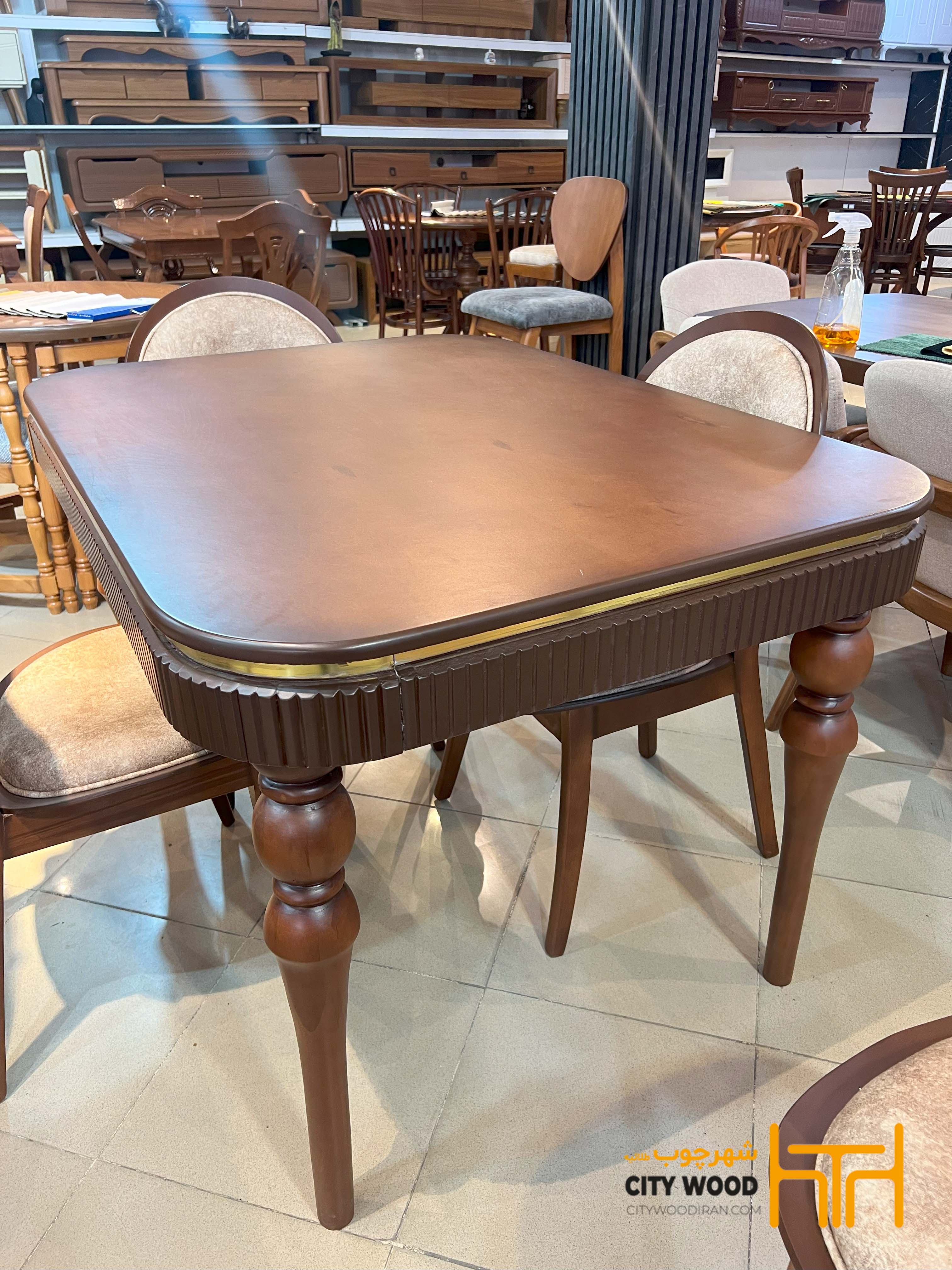 میز ناهار خوری مدل نوا ۴ نفره کد 80005