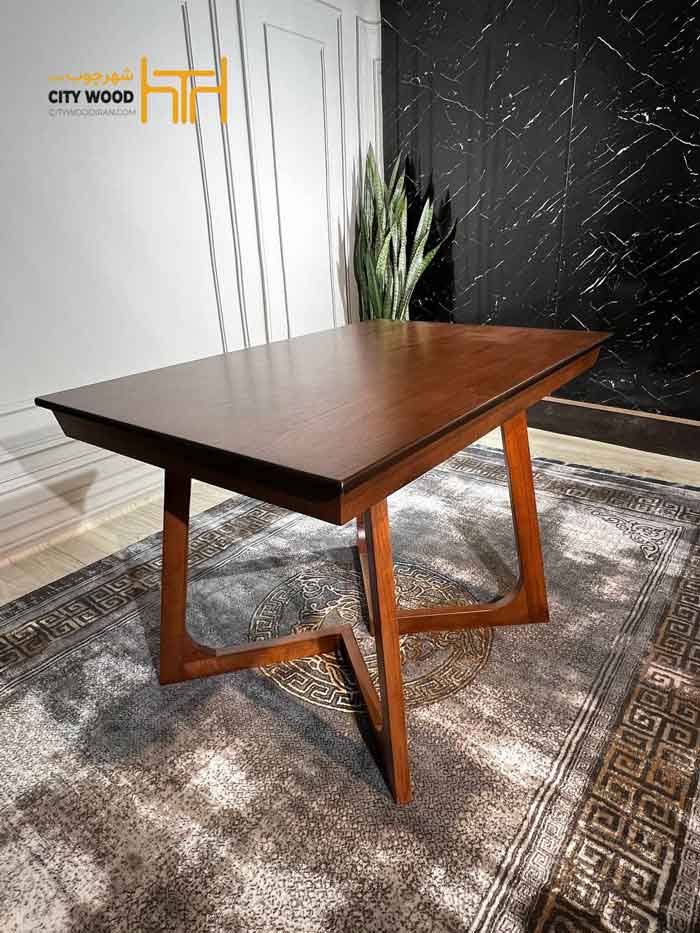 میز ناهار خوری مدل کارن ۴ نفره کد 80001